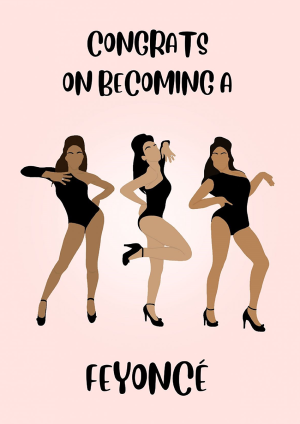 beyonce congratulations card for engagements