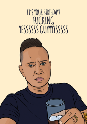 tiktok chef dave birthday card, yes guys