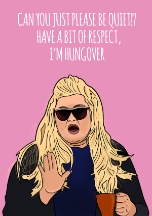 Gemma Collins Hungover Card