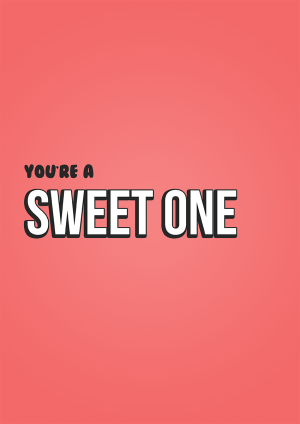 uk urban culture ghetto birthday card - you're a sweet one