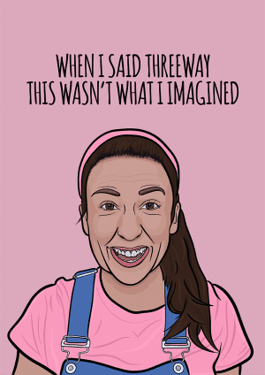 Ms Rachel Threesome Valentine's Day Card