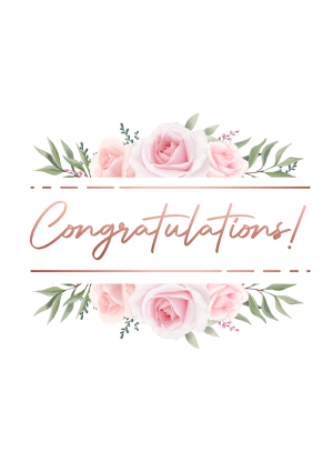 Floral Card Congratulations Card