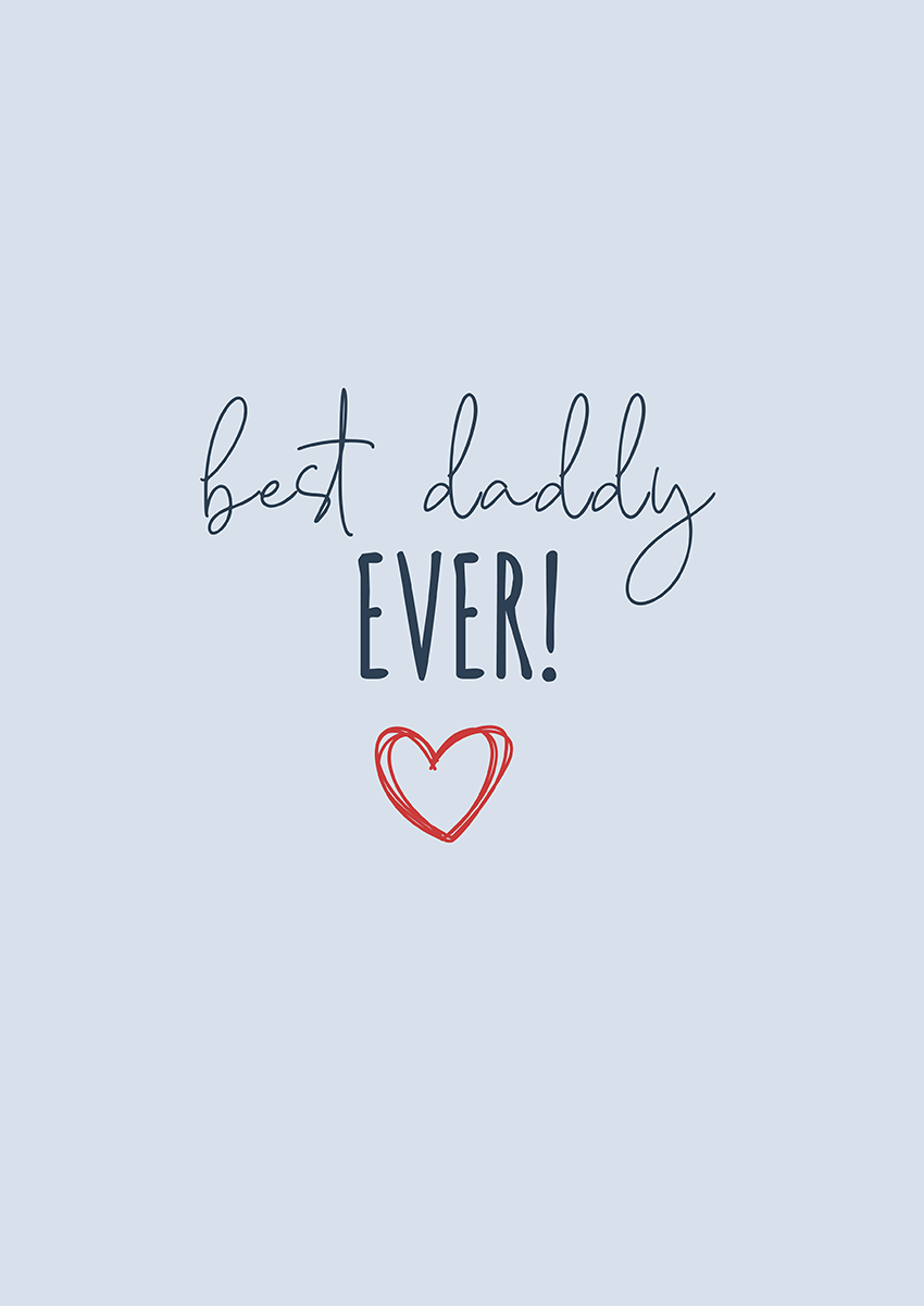 Goofcat Greetings - Best Daddy Ever Best Daddy Ever Father's Day Card
