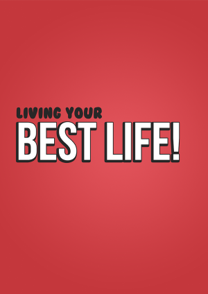 Living Your Best Life Congratulations Card