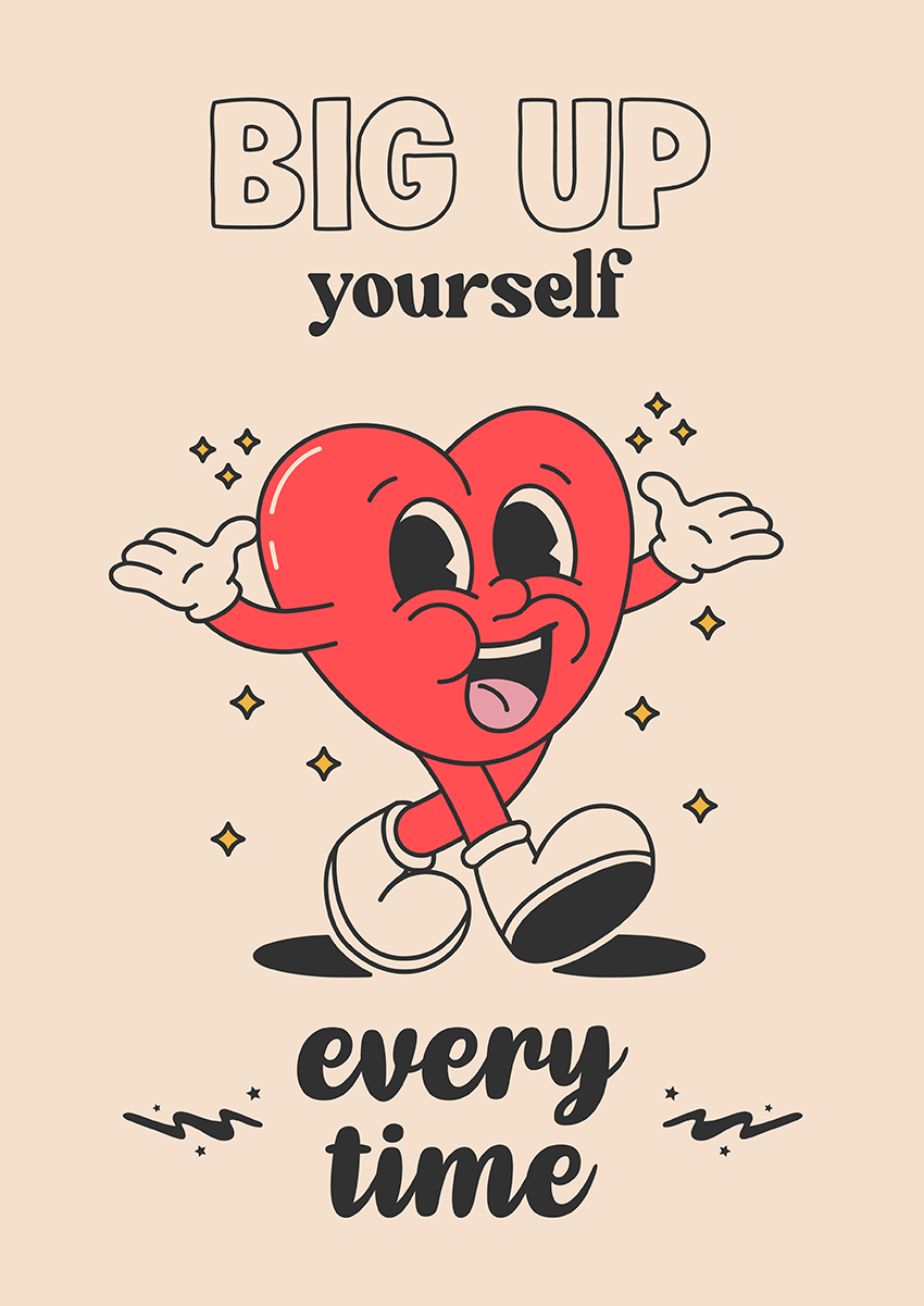 Goofcat Greetings - Big Up Yourself Big Up Yourself Congratulations Card