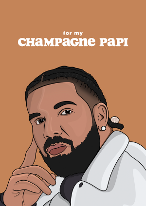 Champagne Papi Card