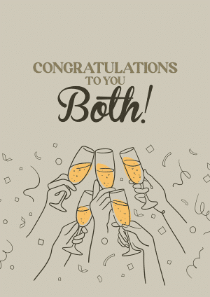 Congratulations to you Both! Wedding Congratulations Card