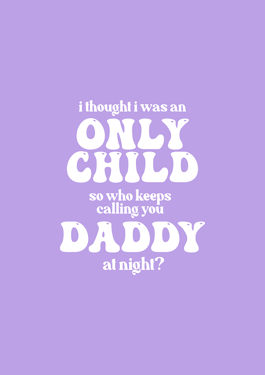 Goofcat Greetings - I Thought I was an Only Child? Only Child Father's Day Card
