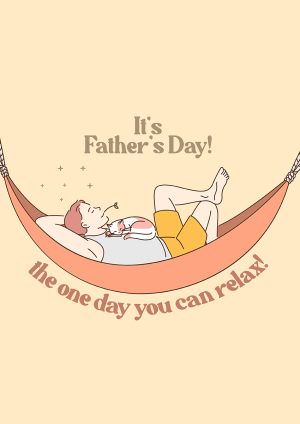 Relax It's Father's Day Card