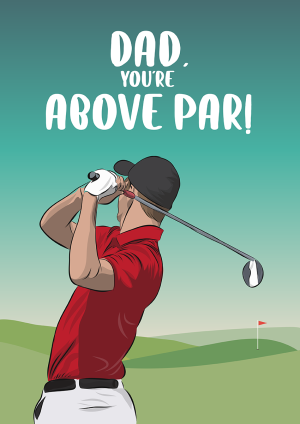 Golf Lover Father's Day Card