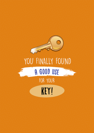 Sniffing Keys New Home Congratulations Card