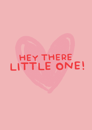 Hey There Little One New Baby Card