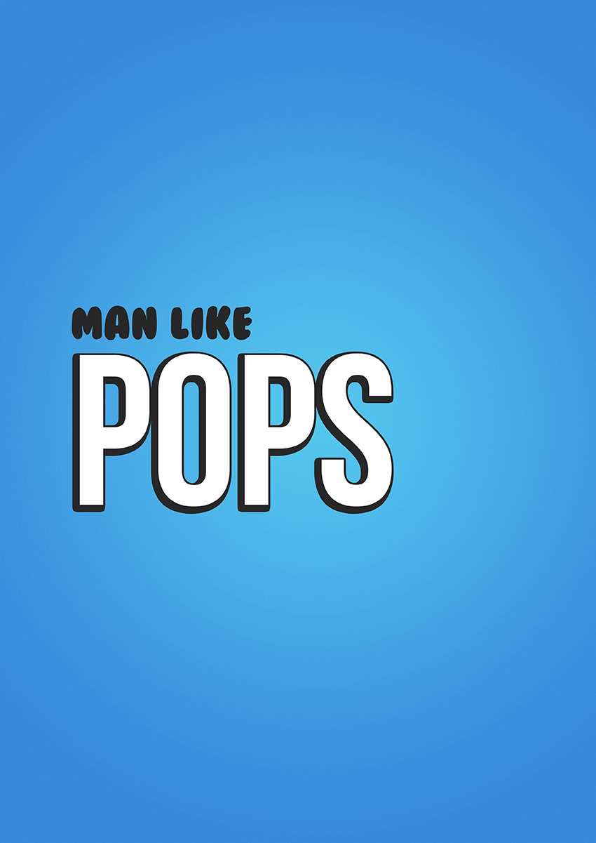 Goofcat Greetings - Man Like Pops! Man Like Pops Father's Day Card