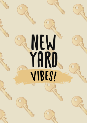 New Yard Vibes - New Home Congratulations Card