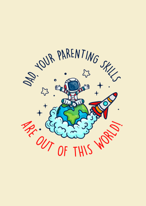 Out Of This World Fatherr's Day Card