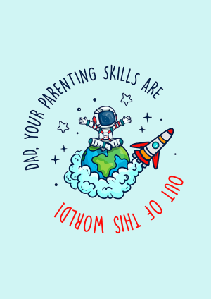 Out of this World Father's Day Card