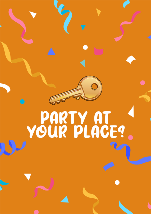 House Party New Home Congratulations Card