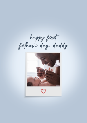 Polaroid Personalised Card for Father's Day