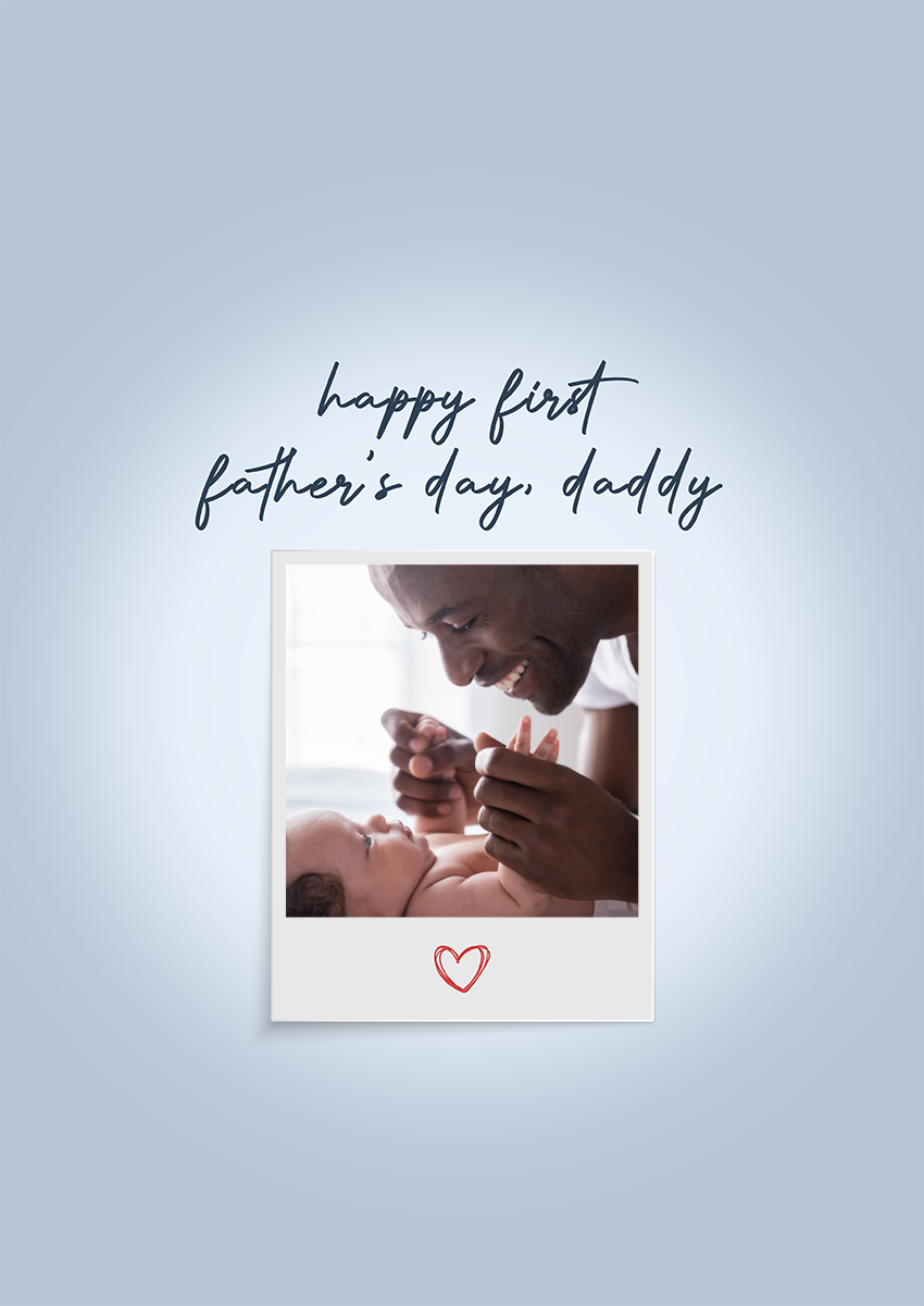 Goofcat Greetings - Personalised Polaroid Polaroid Personalised Card for Father's Day