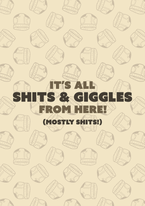 All Shits and Giggles New Baby Card