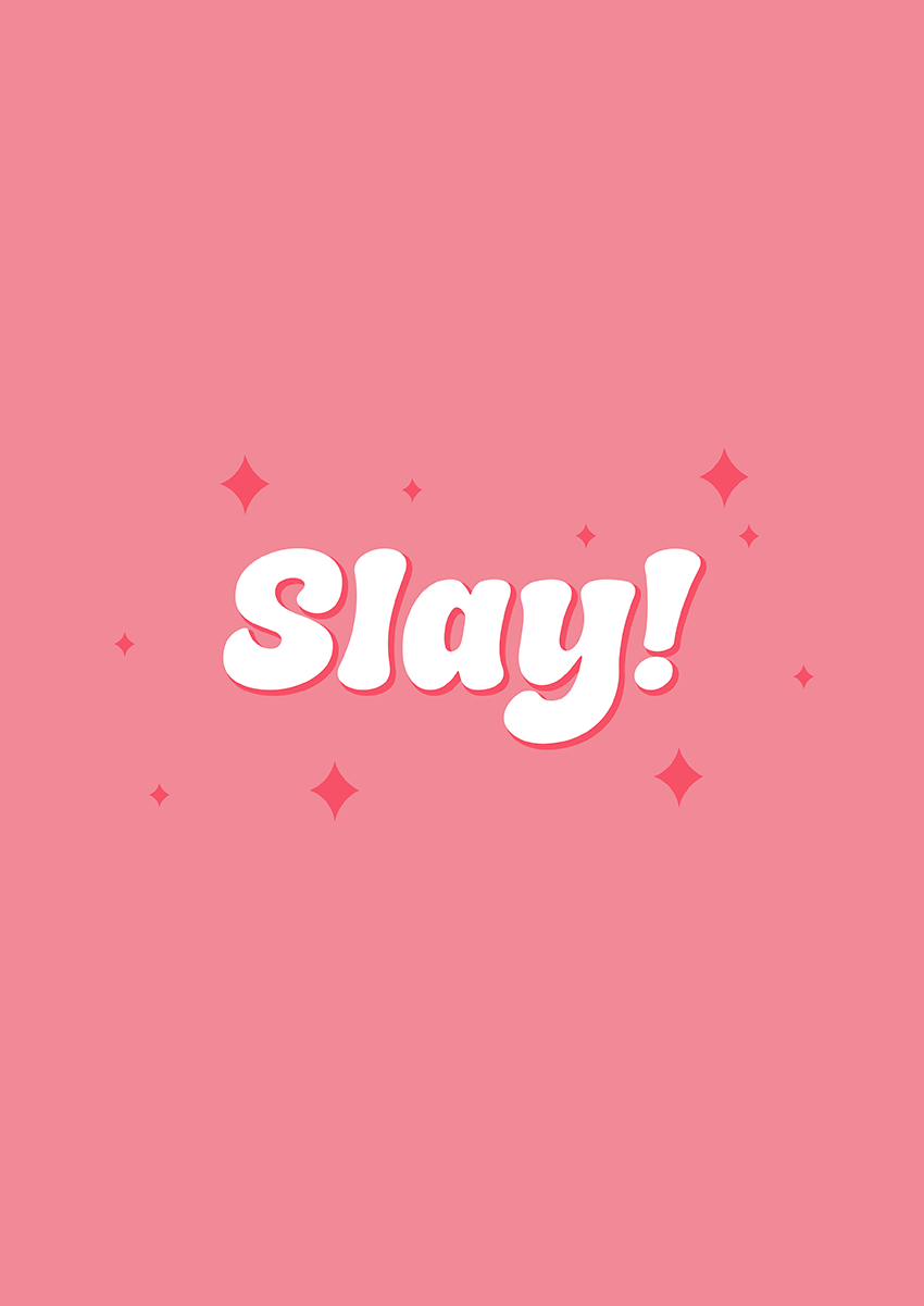 Goofcat Greetings - SLAY Slay Congratulations Card