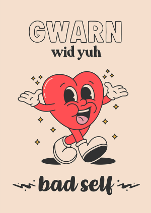 Patois Gwarn Wid Yuh Bad Self Congratulations Card