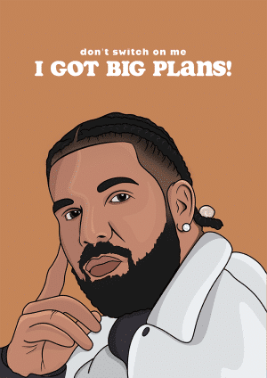 Drake Card, Big Plans New Job Card Congratulations Card