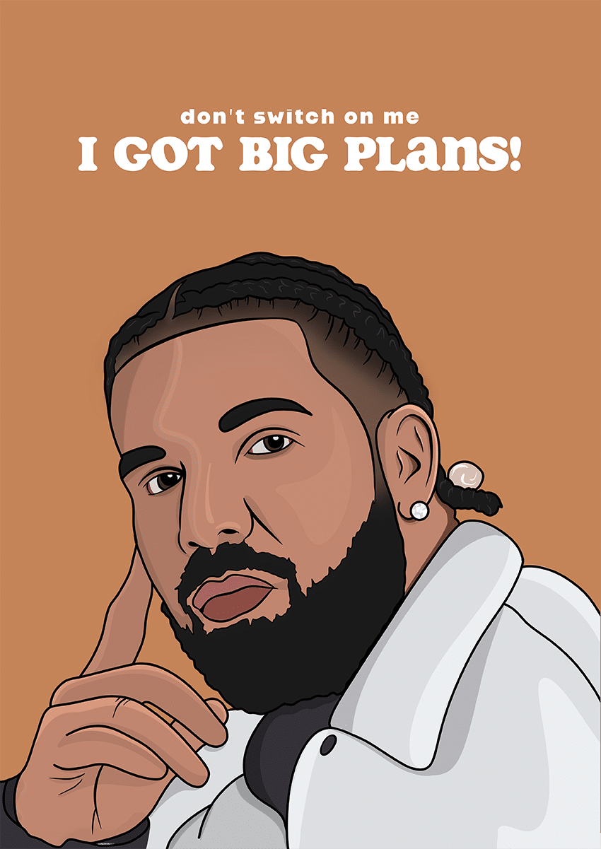 Drake Card, Big Plans New Job Card Congratulations Card