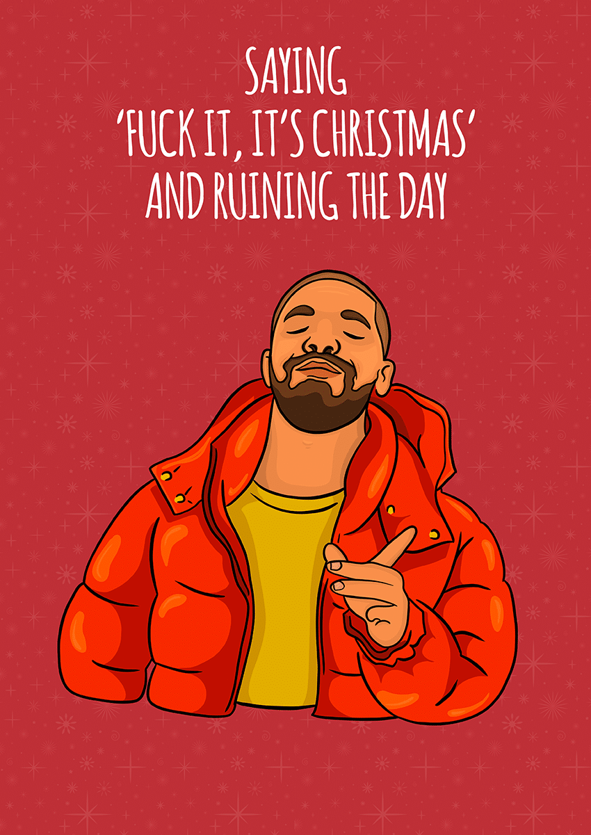 Goofcat Greetings - Drake Christmas Drake Christmas Card