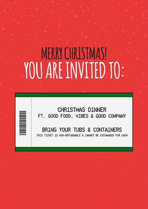 Christmas Invitation Christmas Card