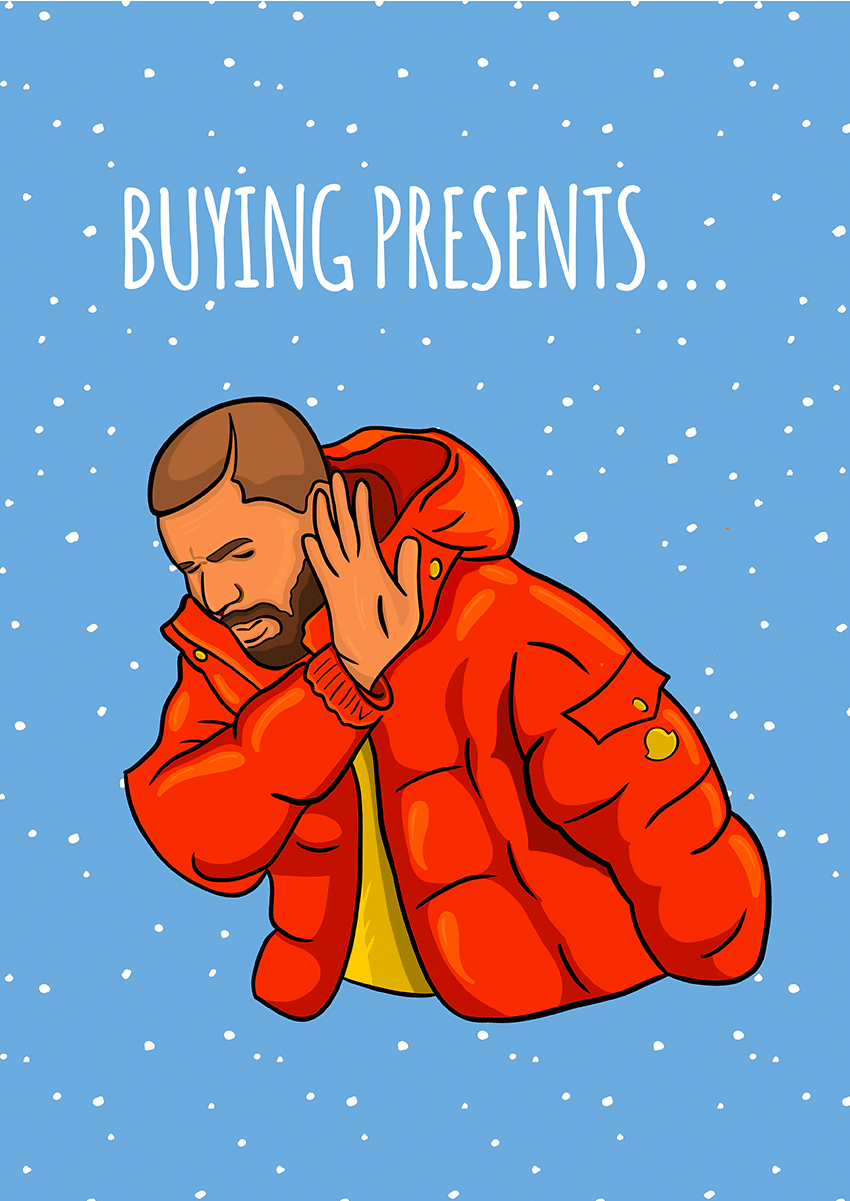 Goofcat Greetings - Christmas Drake Christmas Drake Card