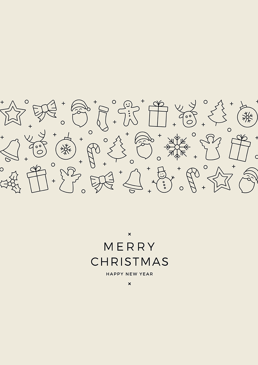 John Lewis Christmas Theme Christmas Card