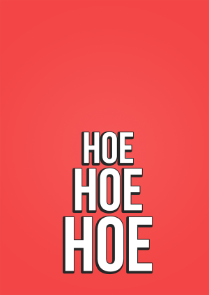 Hoe Hoe Hoe Christmas Card