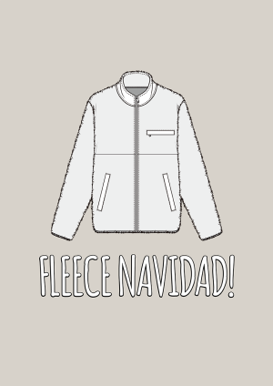 Feliz Navidad Fleece Navidad Christmas Card
