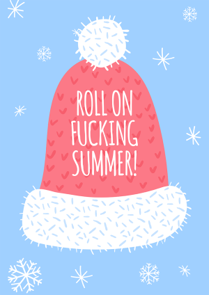 Roll on Summer Christmas Card
