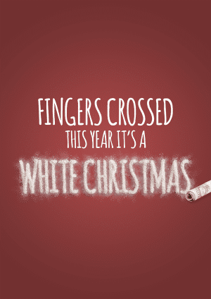 White Christmas Card