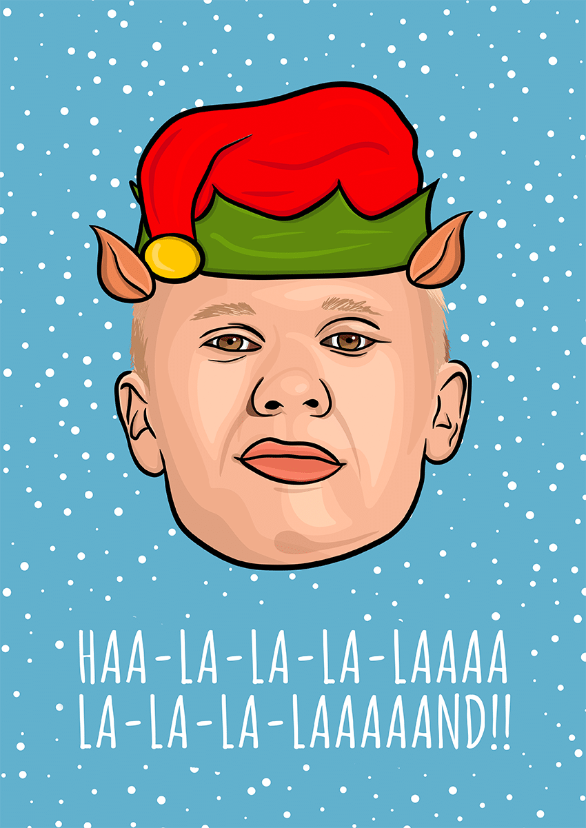 Goofcat Greetings - Christmas Elf Haaland Haaland Christmas Card