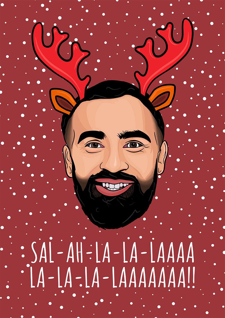 Mo Salah Christmas Card