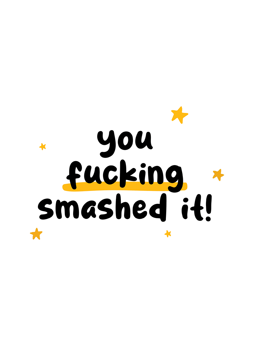 Goofcat Greetings - You Smashed It! Smashed It Graduation Card