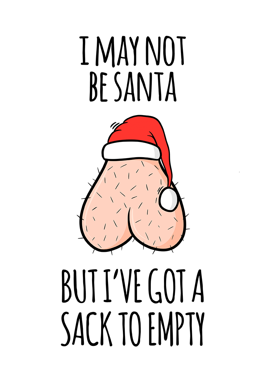 Goofcat Greetings - Sack to Empty Sack to Empty Christmas Card