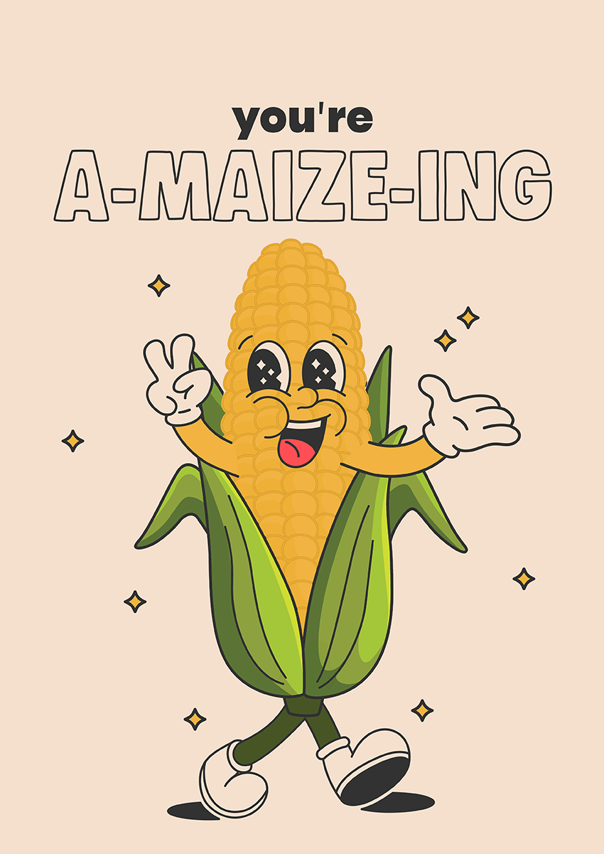 Goofcat Greetings - You're Amaizing You're Amaizing! Thank You Card