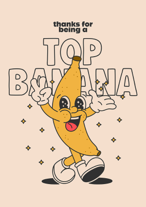 Top Banana Thank You Card