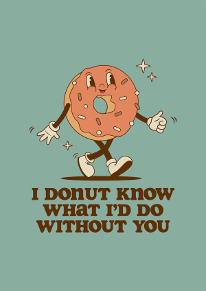 I Donut Know! Thank You Card