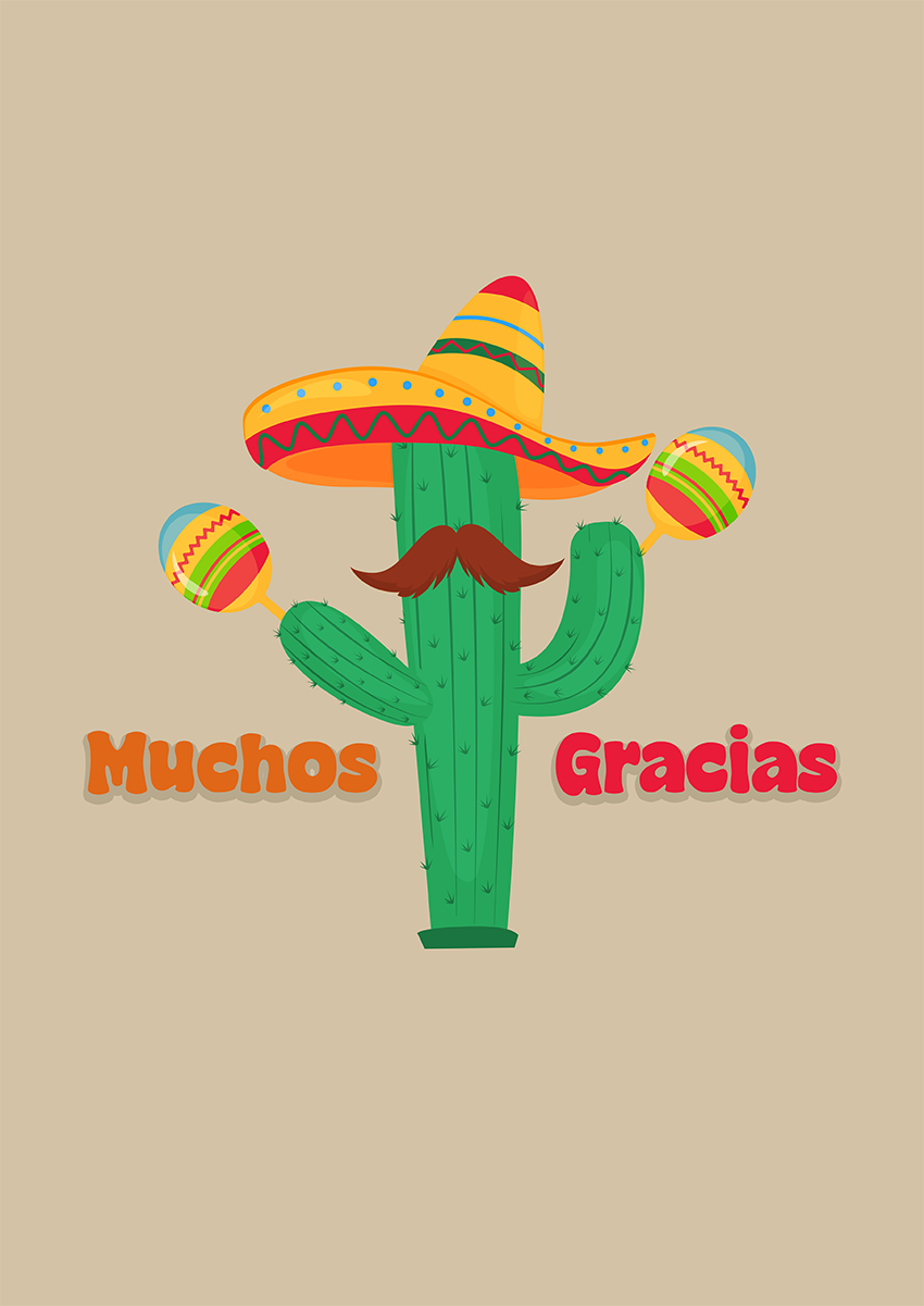 Muchos Gracias Thank You Card