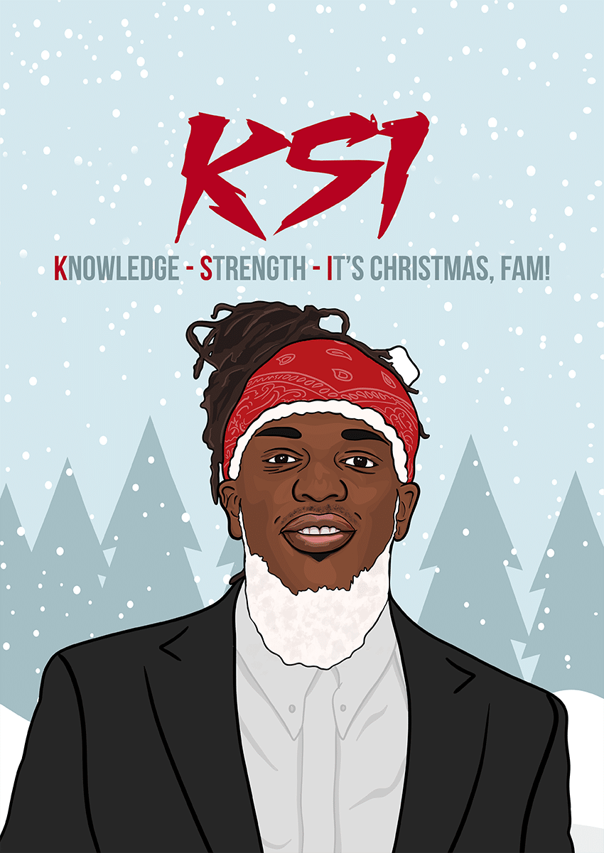 Goofcat Greetings - KSI Santa KSI Christmas Card