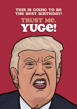Donald Trump Birthday Card