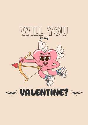 Be My Valentine Valentine's Day Card