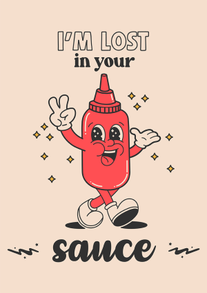 Lost in Your Sauce Valentine's Day Card
