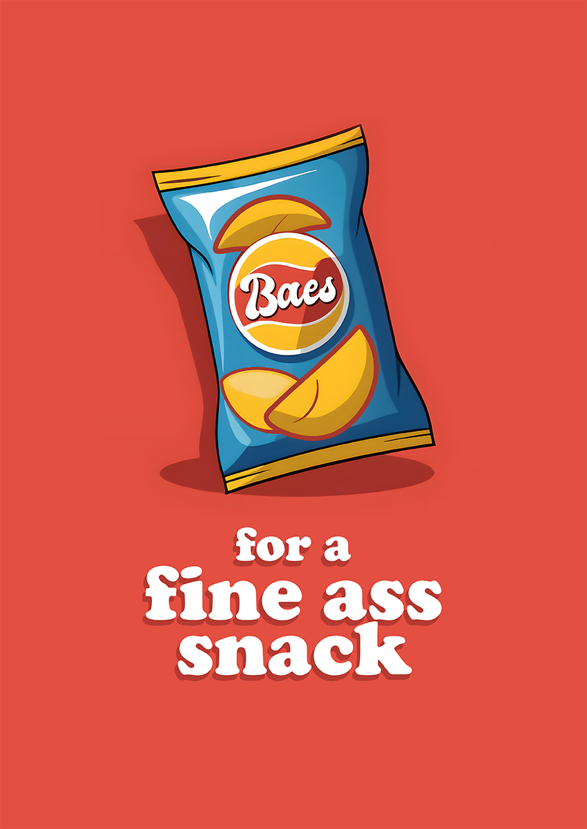 Goofcat Greetings - fine ass snack Fine Ass Snack Valentine's Day Card