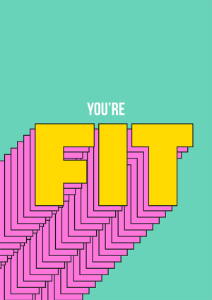 You're Fit Valentine's Day Card